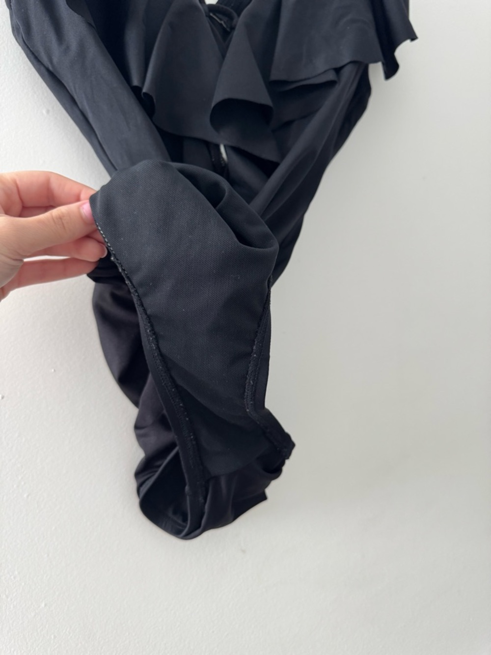 Jantzen Ruffle Black One-Piece Swimsuit - Picture 5 of 6